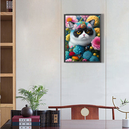 The Cat - Full Round Drill Diamond Painting 30*40CM