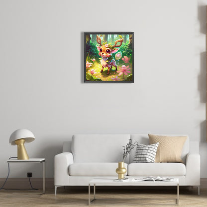 Animals Playing In The Wild - Full Round Drill Diamond Painting 30*30CM