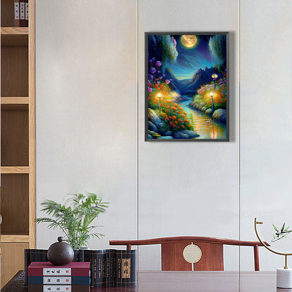 Quiet Path - Full Round Drill Diamond Painting 30*40CM