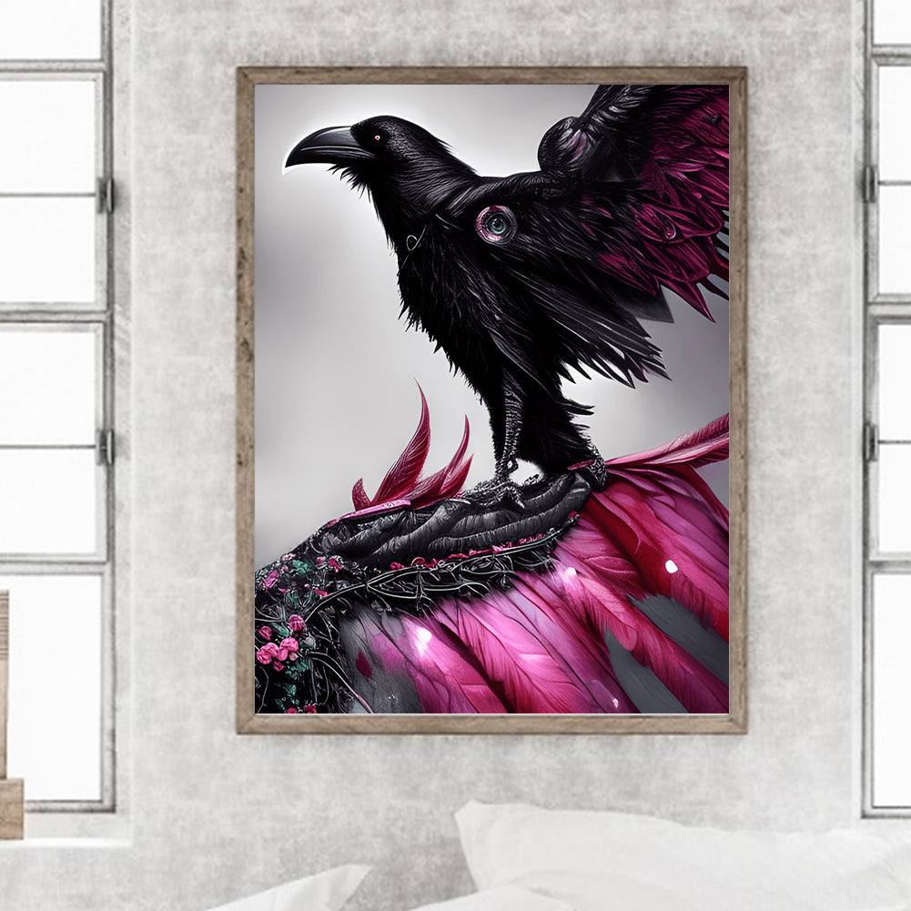 Black Crow - Full Round Drill Diamond Painting 30*40CM