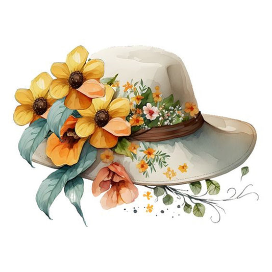 Hat - Full Round Drill Diamond Painting 30*30CM