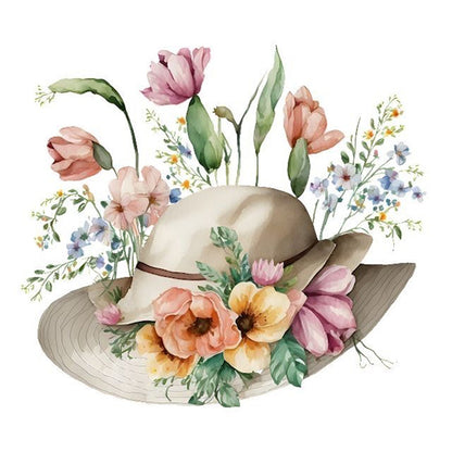 Hat - Full Round Drill Diamond Painting 30*30CM