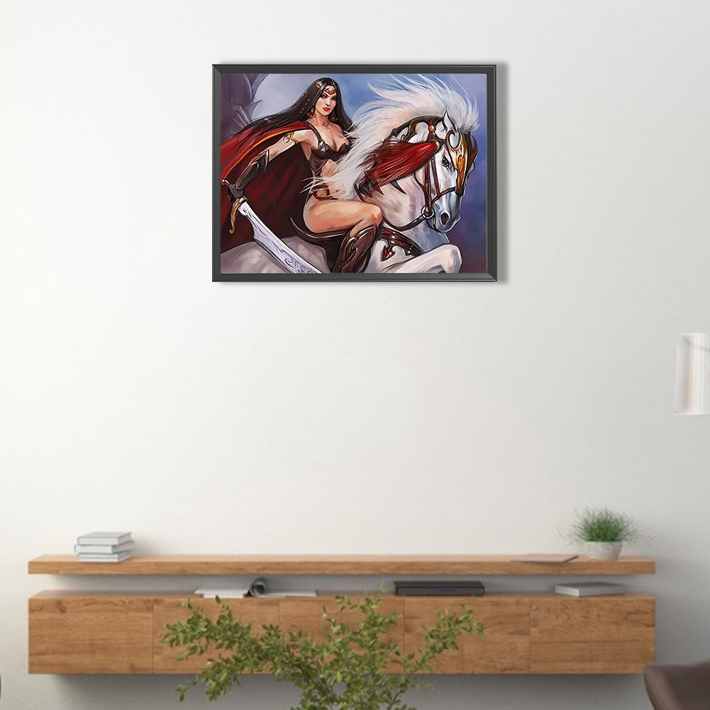 Battle Goddess - Full Round Drill Diamond Painting 40*30CM