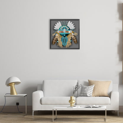 Aboriginal Indian Art - Special Shaped Drill Diamond Painting 30*30CM