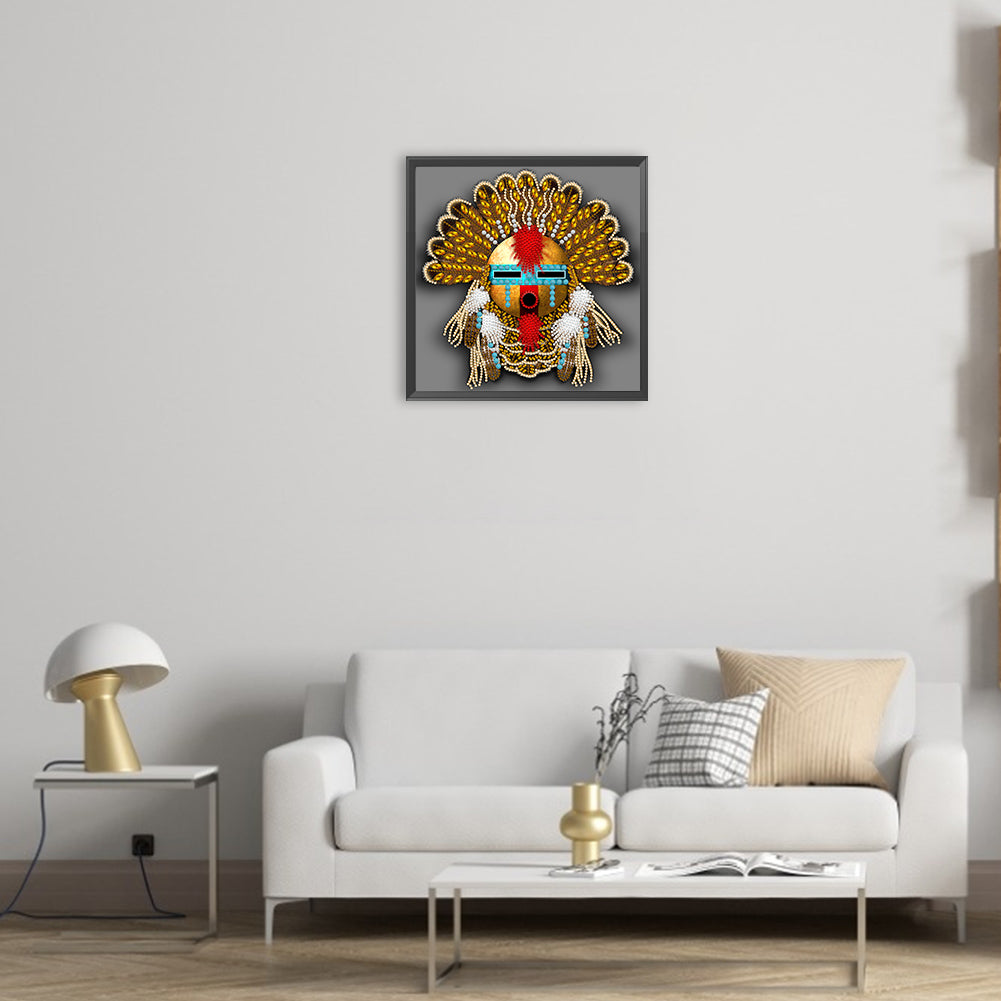 Aboriginal Indian Art - Special Shaped Drill Diamond Painting 30*30CM