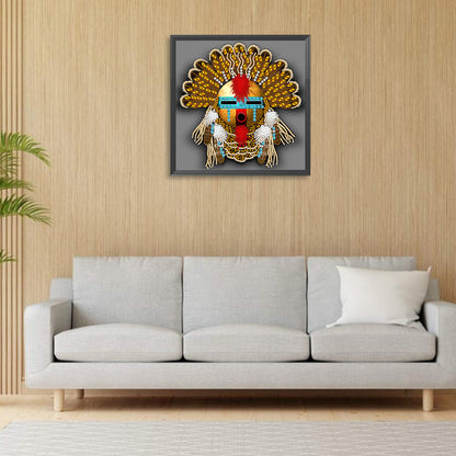 Aboriginal Indian Art - Special Shaped Drill Diamond Painting 30*30CM