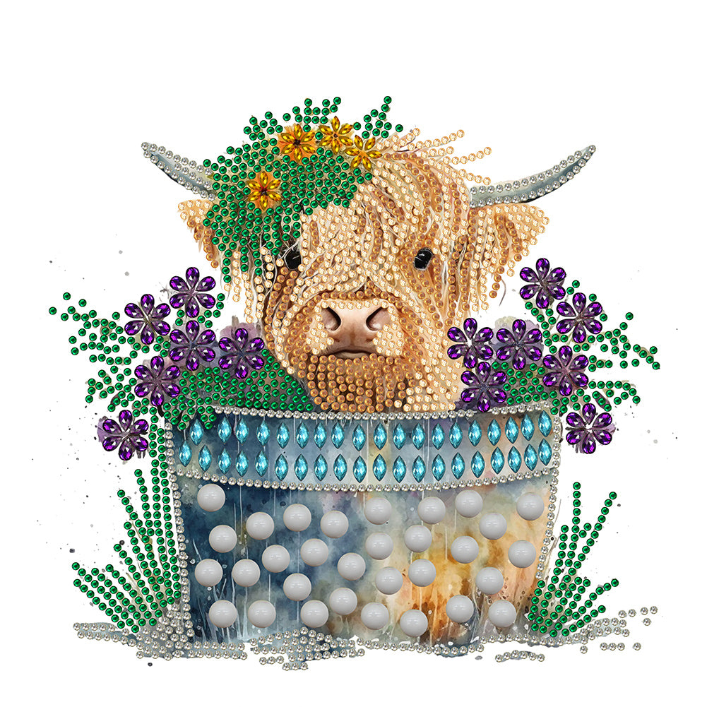 Highland Yak - Special Shaped Drill Diamond Painting 30*30CM