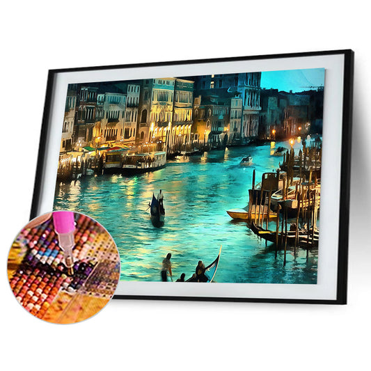 Landscape - Full Round Drill Diamond Painting 40*30CM