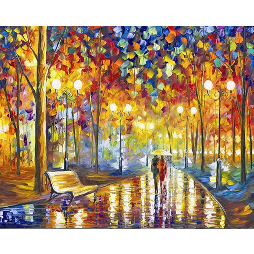 Landscape - Full Round Drill Diamond Painting 40*30CM