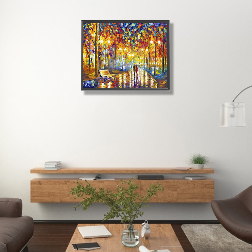 Landscape - Full Round Drill Diamond Painting 40*30CM