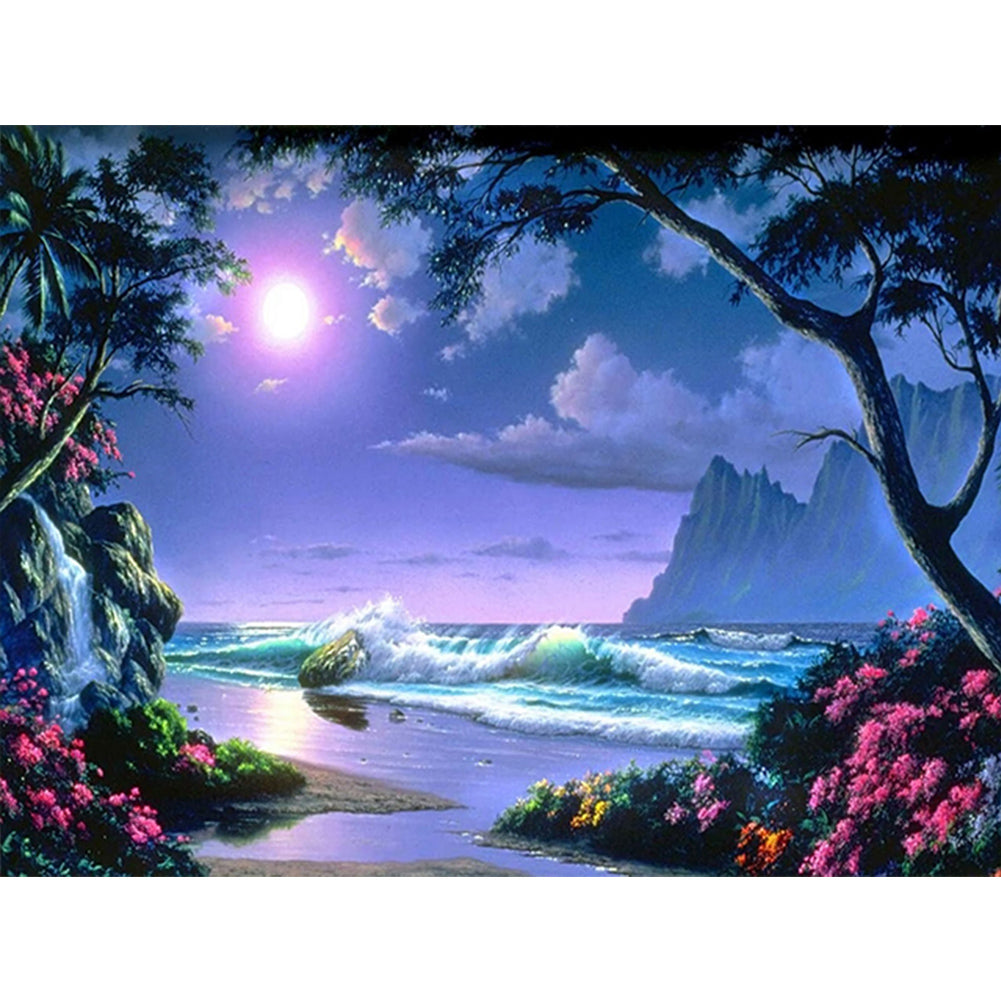 Landscape - Full Round Drill Diamond Painting 40*30CM
