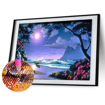 Landscape - Full Round Drill Diamond Painting 40*30CM