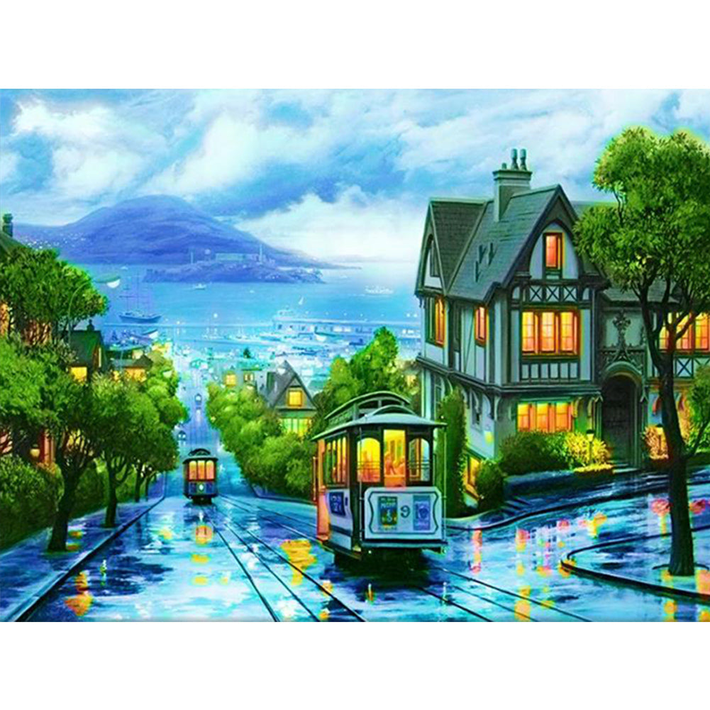 Landscape - Full Round Drill Diamond Painting 40*30CM