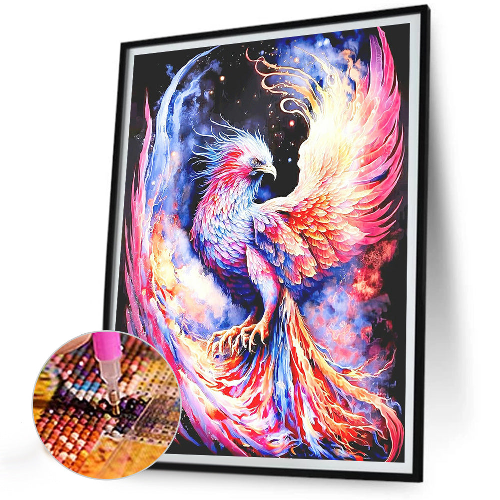Phoenix Reborn From The Ashes - Full Round Drill Diamond Painting 30*40CM