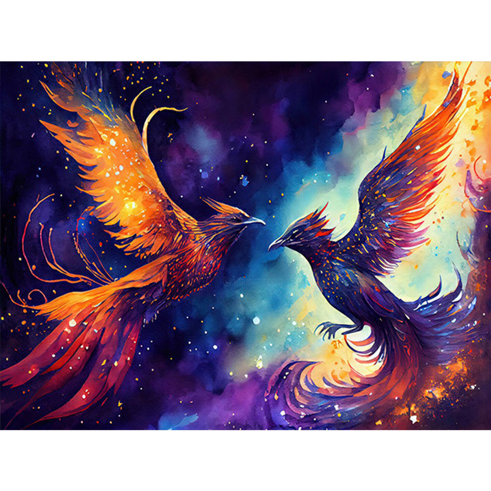 Yin Yang Phoenix - Full Round Drill Diamond Painting 40*30CM