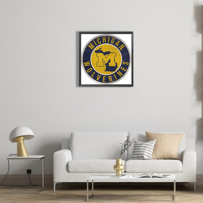 University Of Michigan - Full Round Drill Diamond Painting 40*40CM