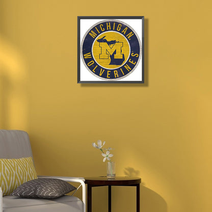 University Of Michigan - Full Round Drill Diamond Painting 40*40CM