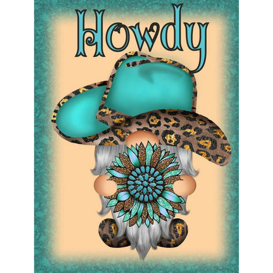 Cowboy Gnome - Full Round Drill Diamond Painting 30*40CM
