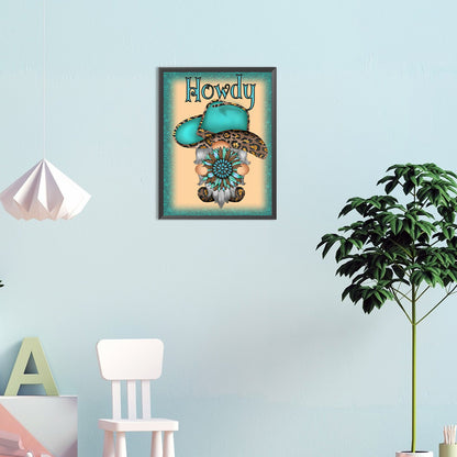 Cowboy Gnome - Full Round Drill Diamond Painting 30*40CM
