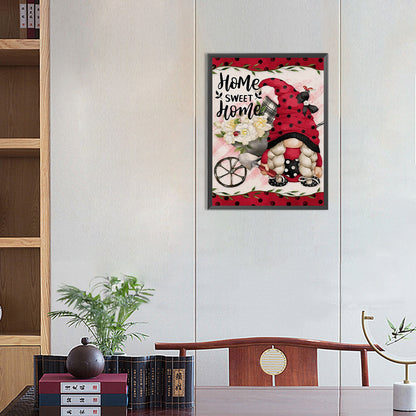 Strawberry Gnome - Full Round Drill Diamond Painting 30*40CM