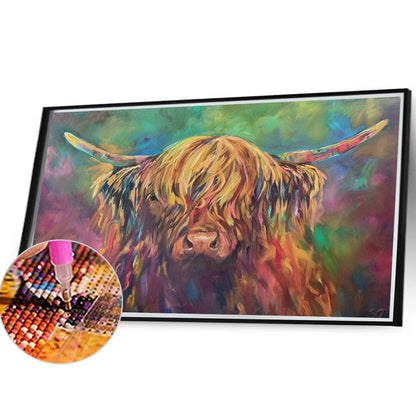 Highland Yak - Full Round Drill Diamond Painting 40*30CM