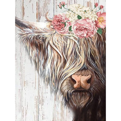 Highland Yak - Full Round Drill Diamond Painting 40*50CM