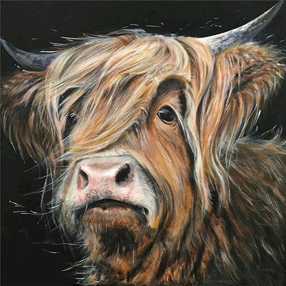 Highland Yak - Full Round Drill Diamond Painting 45*45CM