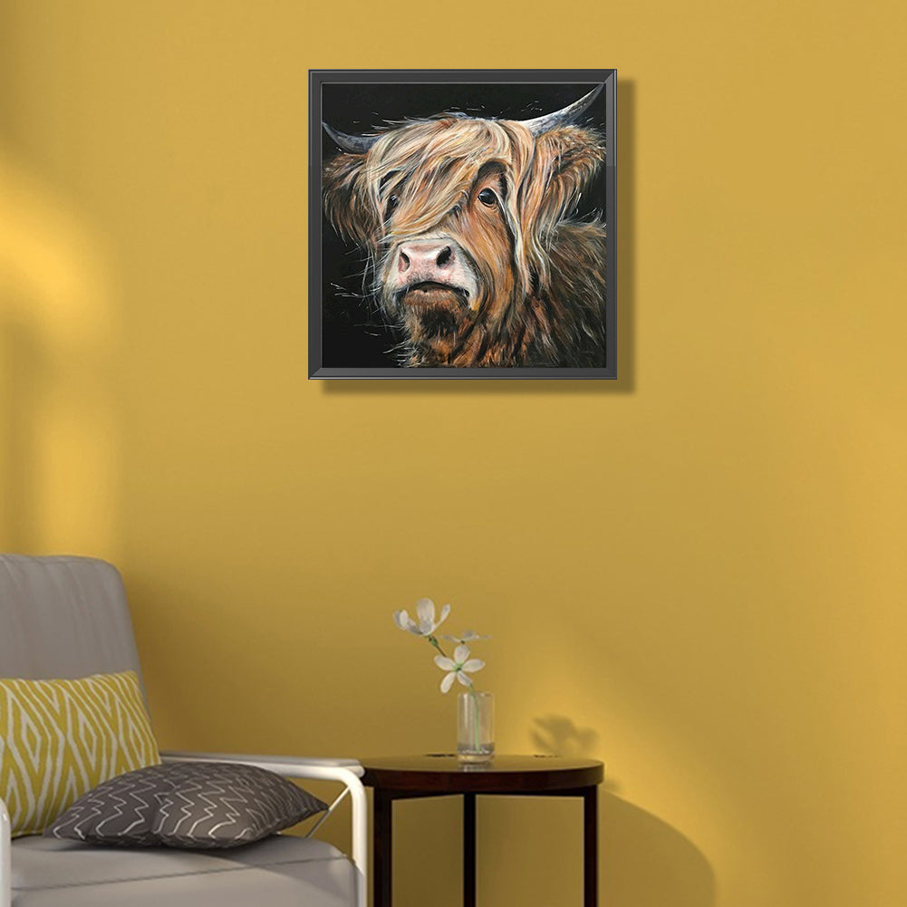 Highland Yak - Full Round Drill Diamond Painting 45*45CM