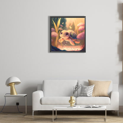 Crawling Turtle - Full Round Drill Diamond Painting 30*30CM