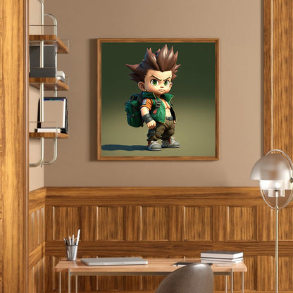 Q Version Dragon Ball - Full Round Drill Diamond Painting 30*30CM