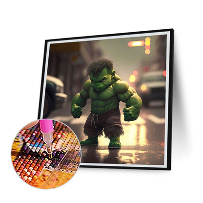 Q Version Hulk - Full Round Drill Diamond Painting 30*30CM