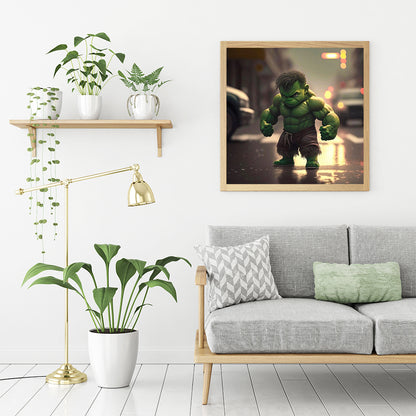 Q Version Hulk - Full Round Drill Diamond Painting 30*30CM