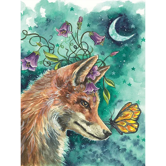 Fox - Full Round Drill Diamond Painting 30*40CM