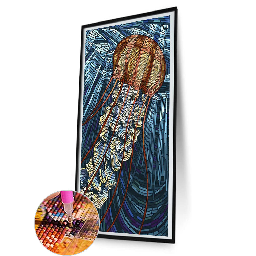 Jellyfish - Full Round Drill Diamond Painting 40*80CM