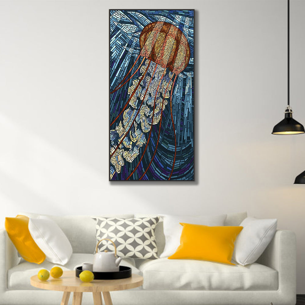 Jellyfish - Full Round Drill Diamond Painting 40*80CM