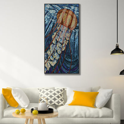 Jellyfish - Full Round Drill Diamond Painting 40*80CM