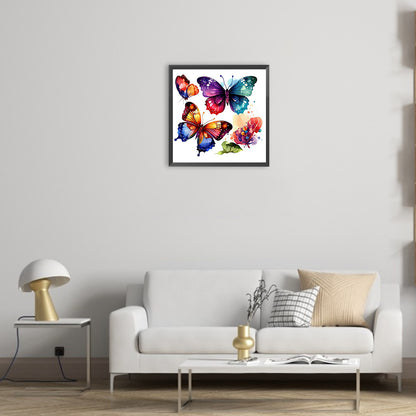 Butterfly - Full Round Drill Diamond Painting 30*30CM