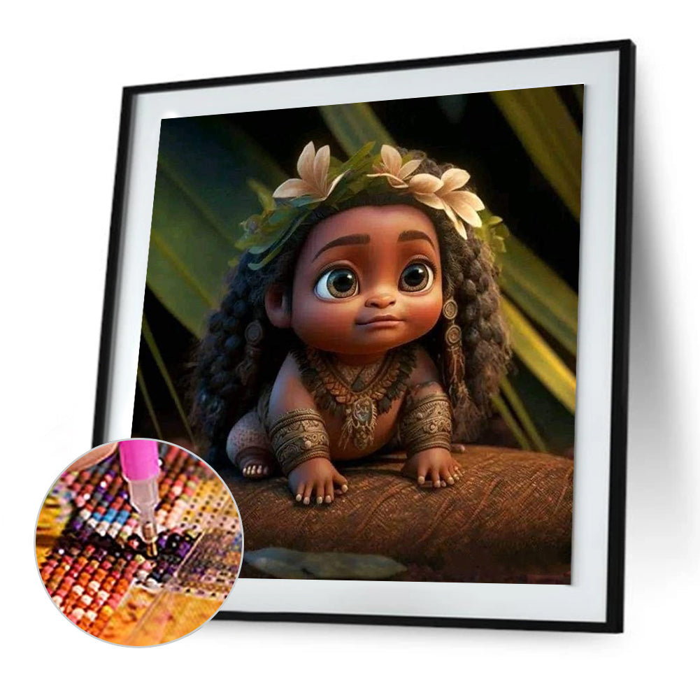 African Children - Full Round Drill Diamond Painting 30*30CM