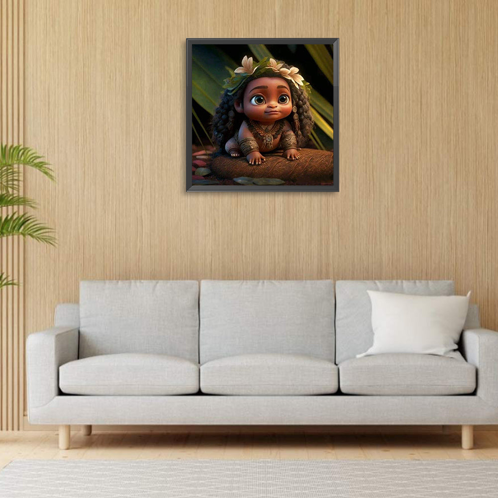 African Children - Full Round Drill Diamond Painting 30*30CM