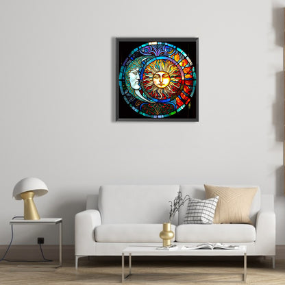 Moon Map - Full Round Drill Diamond Painting 30*30CM