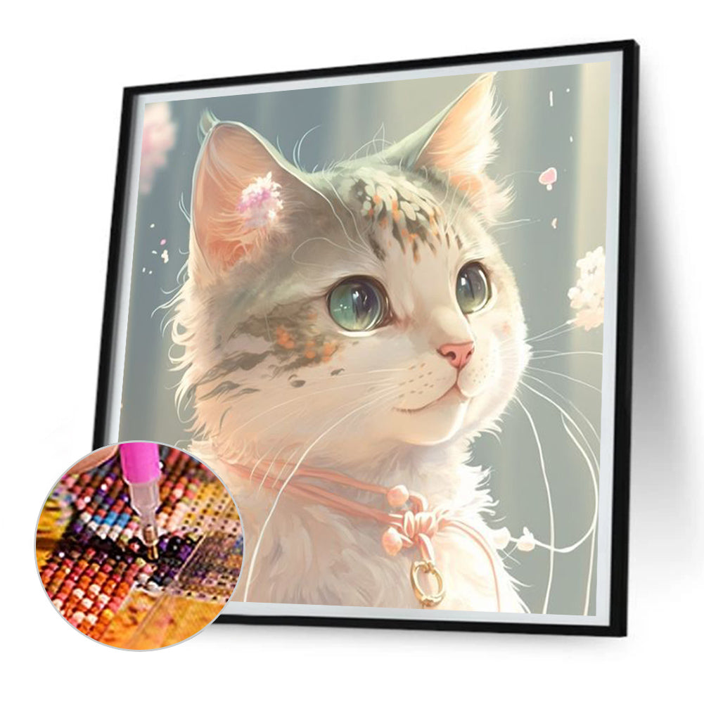 Loyal Cat - Full Round Drill Diamond Painting 30*30CM