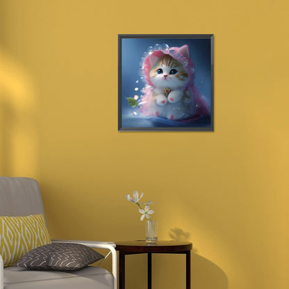 Waiting Cat - Full Round Drill Diamond Painting 30*30CM
