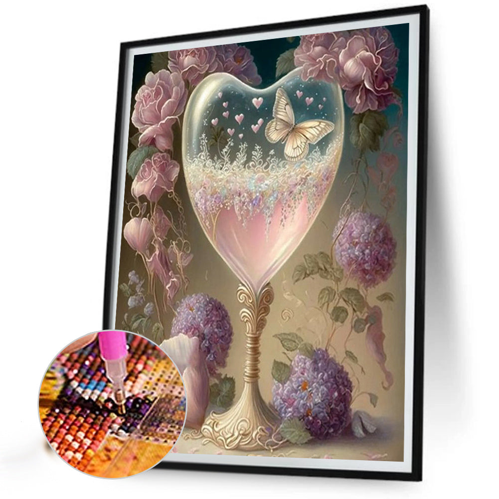 Goblet And Flowers - Full Square Drill Diamond Painting 30*40CM