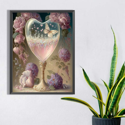 Goblet And Flowers - Full Square Drill Diamond Painting 30*40CM