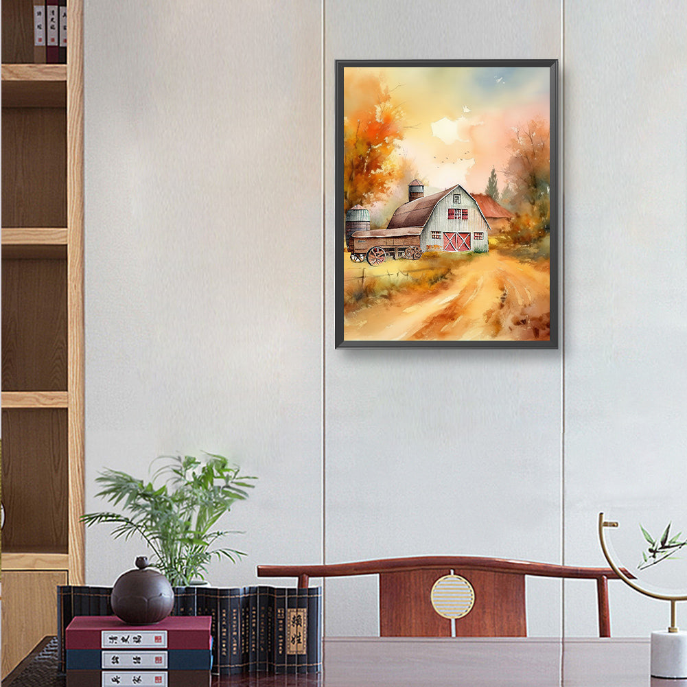 Farm - Full Round Drill Diamond Painting 30*40CM