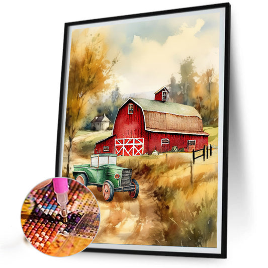 Farm - Full Round Drill Diamond Painting 30*40CM