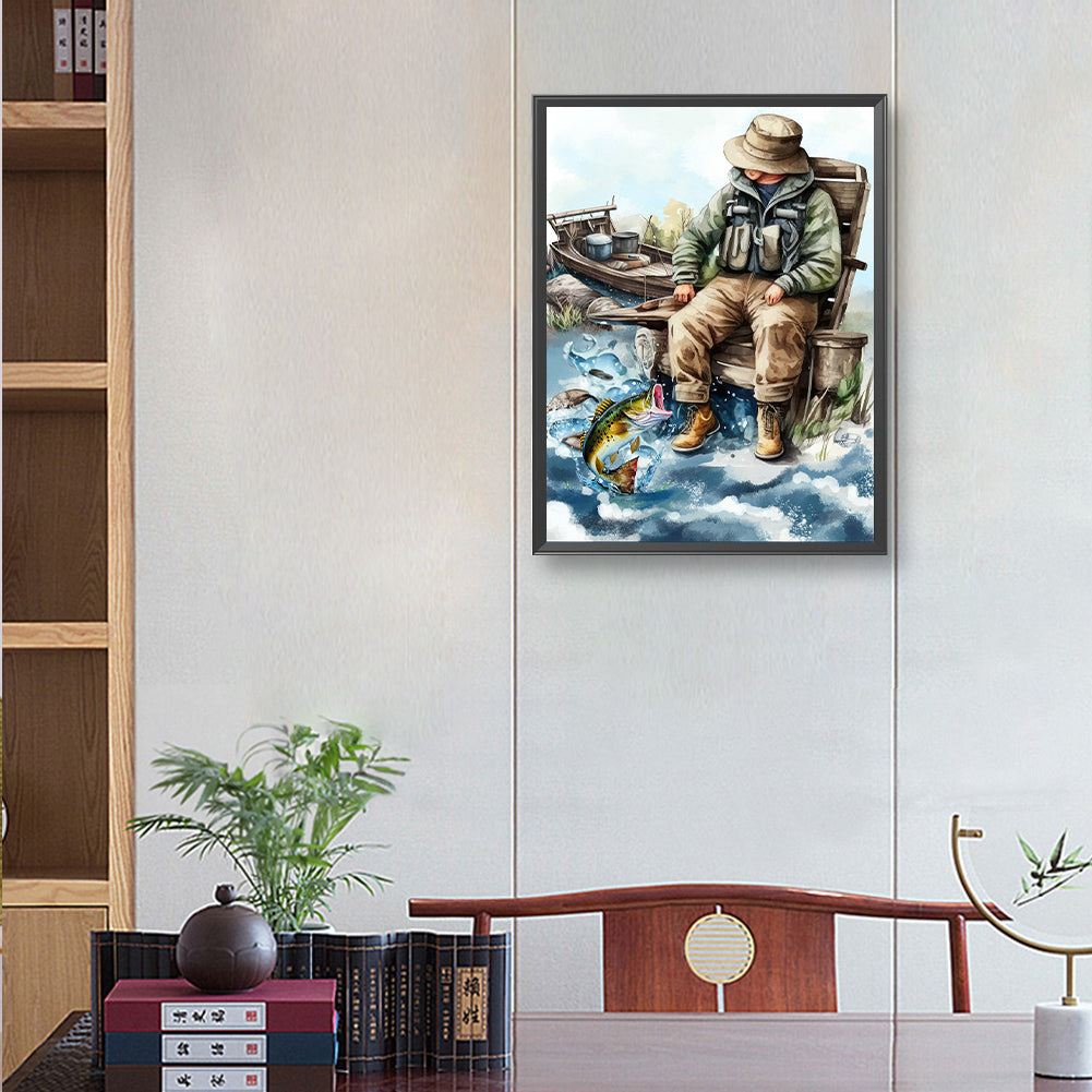 Sea ??Bass - Full Round Drill Diamond Painting 30*40CM