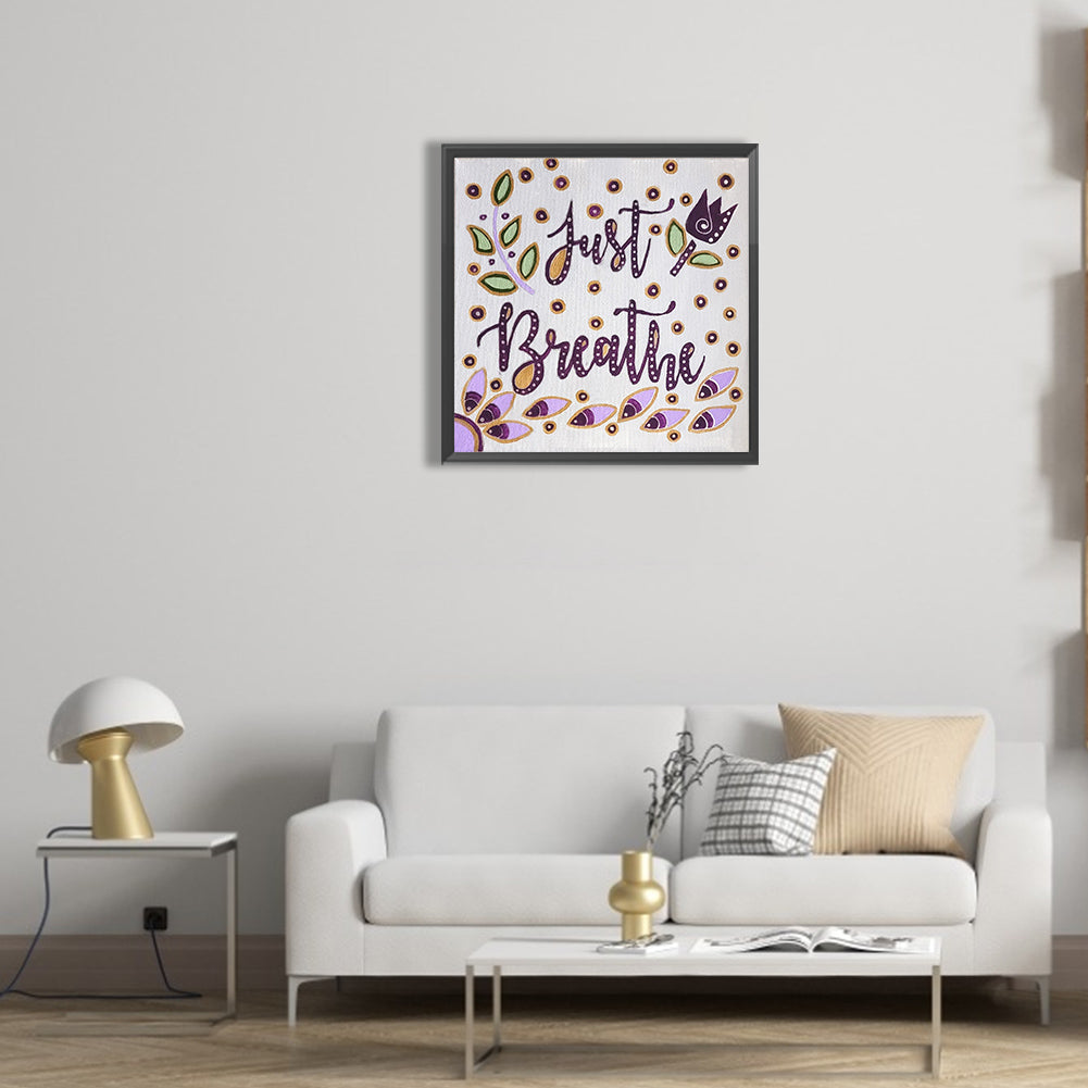 Calligraphy And Painting - Full Round Drill Diamond Painting 30*30CM