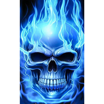 Skull - Full Round Drill Diamond Painting 30*50CM