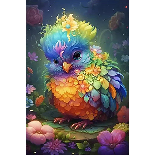 Little Owl - Full Round Drill Diamond Painting 30*45CM